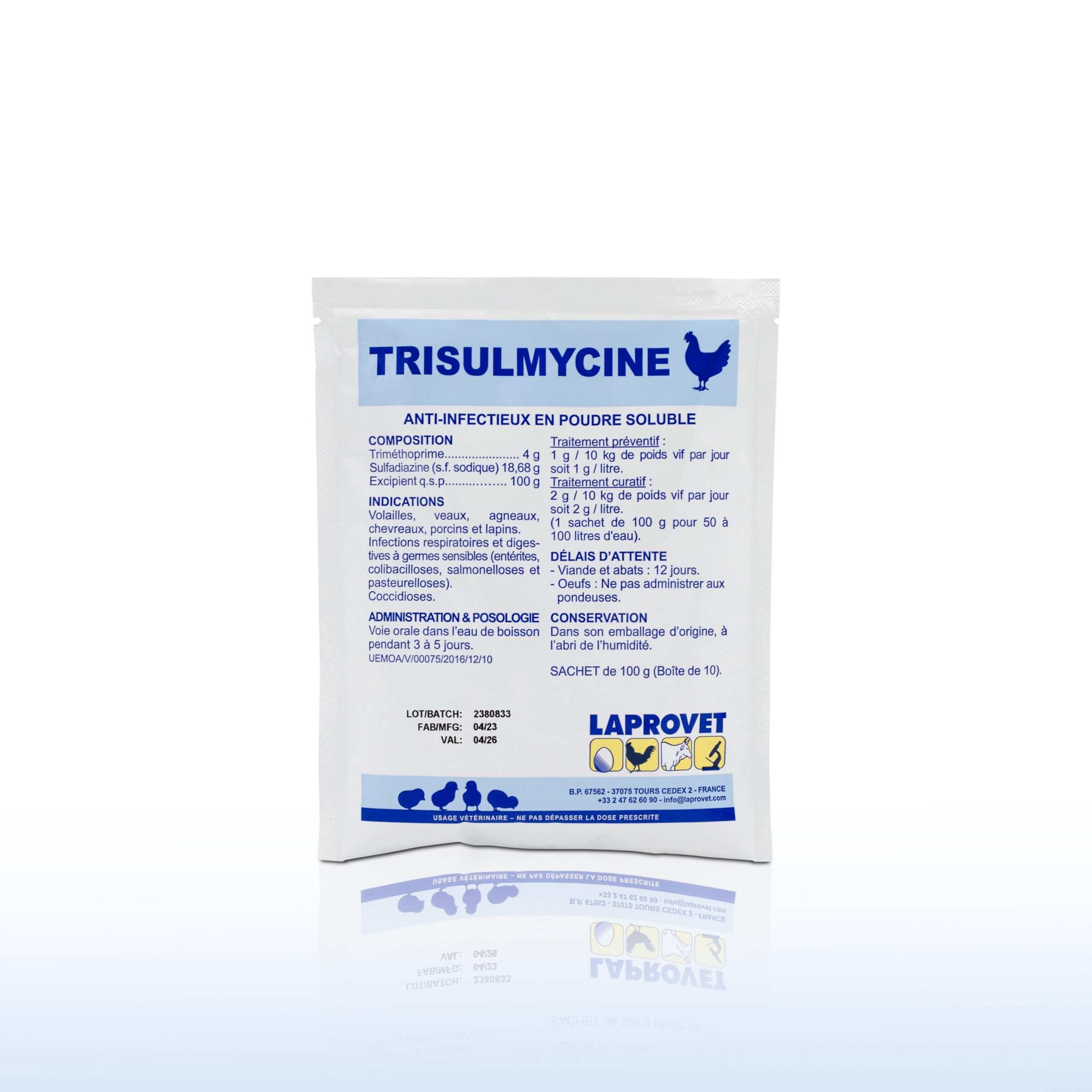 TRISULMYCINE 100 G
