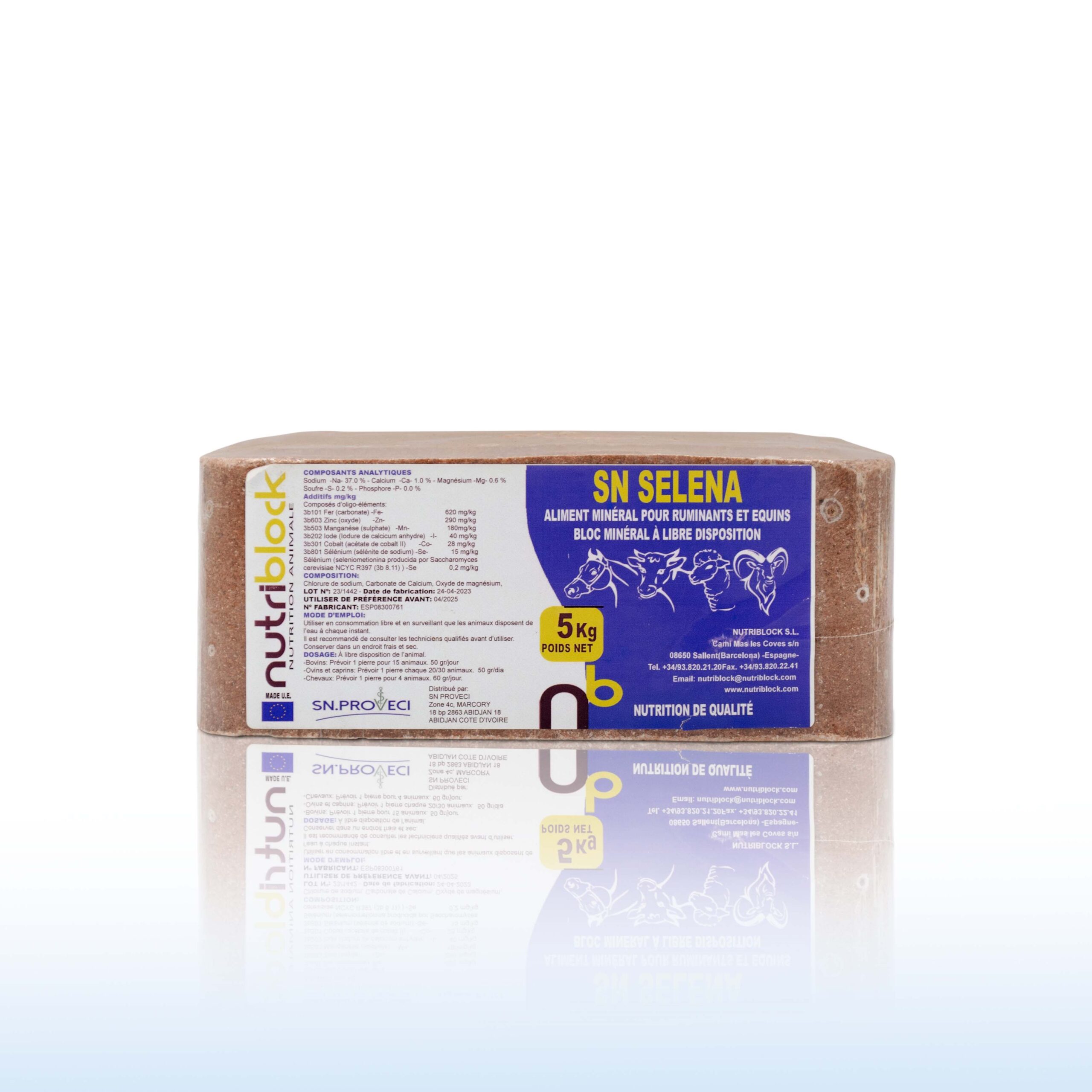 SELENA BLOC 5 KG Rouge